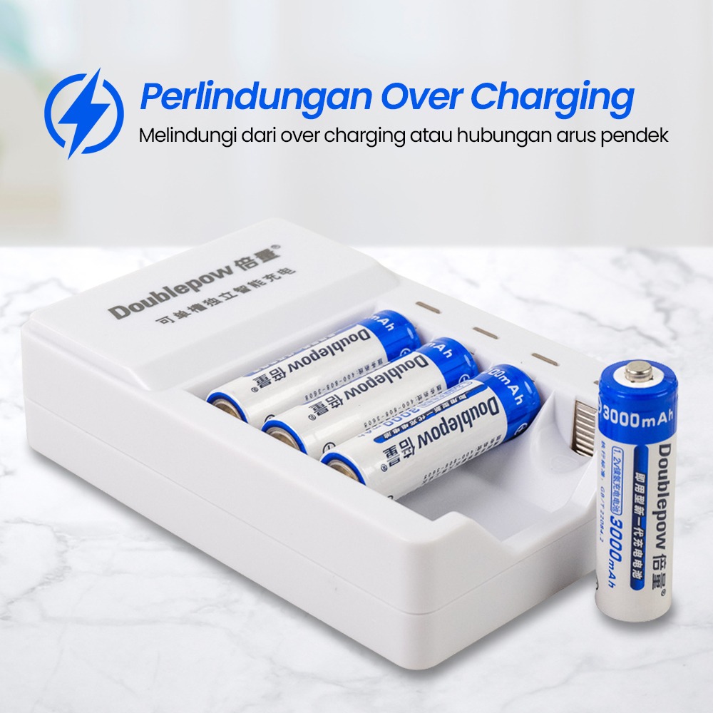 Charger Baterai Doublepow 4 Slot DP-K11 - Gambar 3