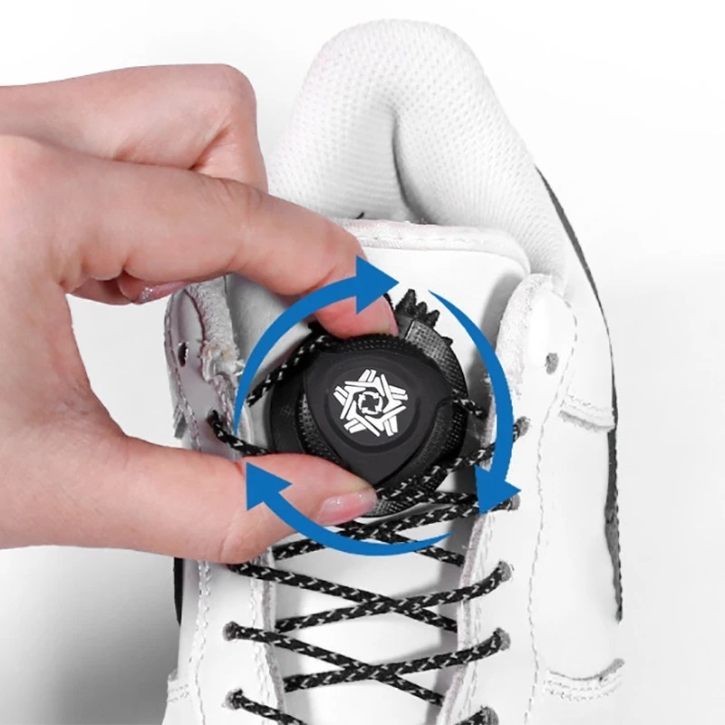 Tali sepatu putar - Automatic Rotating Shoelace Buckle - Gambar 3