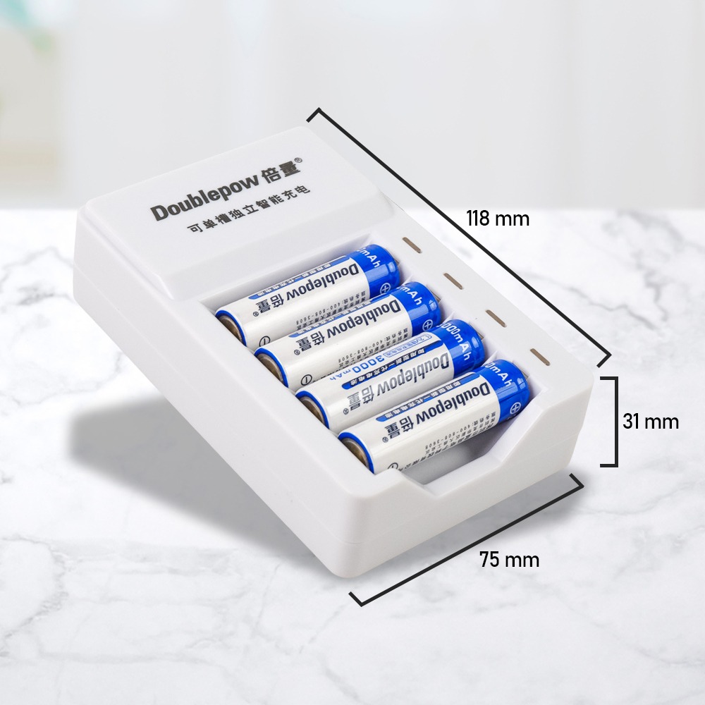 Charger Baterai Doublepow 4 Slot DP-K11 - Gambar 5